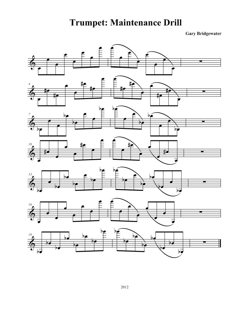 Trumpet Trumpet Maintenance Drill